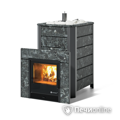 Дровяная печь-каменка ИзиСтим Ялта 35 (Пироксенит), AISI 430 в Щербинке